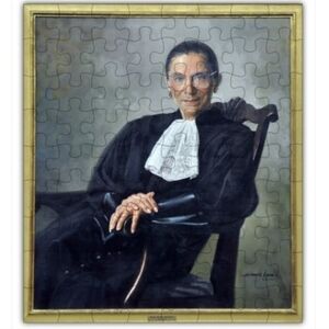 NIB Ruth Bader Ginsberg 72 Piece Wood Jigsaw Puzzle